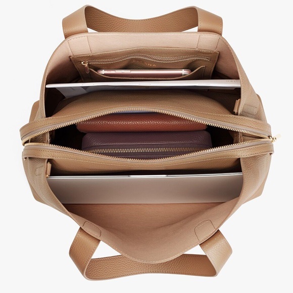 Cuyana Zippered Satchel in Cappuccino - Mint Condition! NWOT Free Shipping!! - Picture 3 of 13